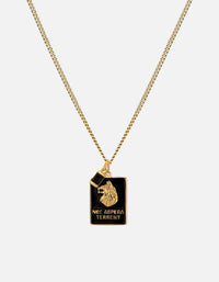 Miansai Necklaces Skoll Onyx Necklace, Gold Vermeil/Black Black / 22 in. / Monogram: No