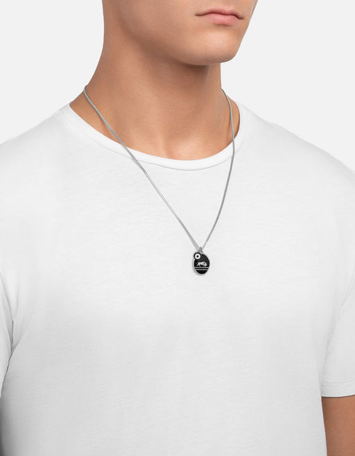 Miansai Necklaces Oxen Necklace, Sterling Silver/Black