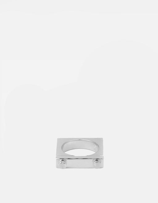 Miansai Rings Squared Ring, Sterling Silver Polished Silver / 5