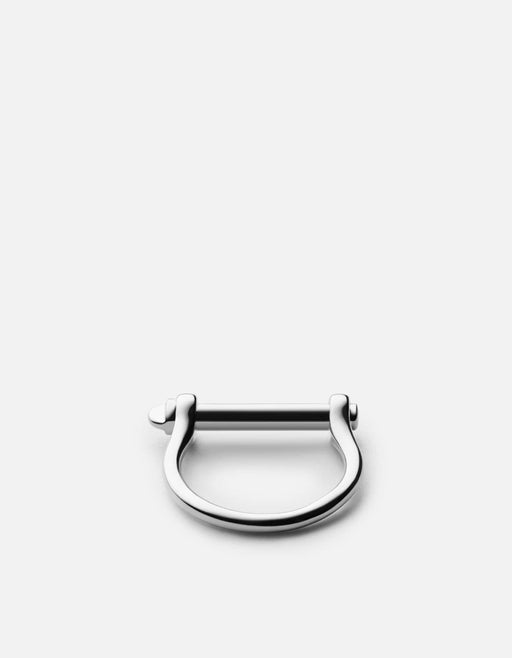 Miansai Rings Thin Screw Cuff Ring, Sterling Silver