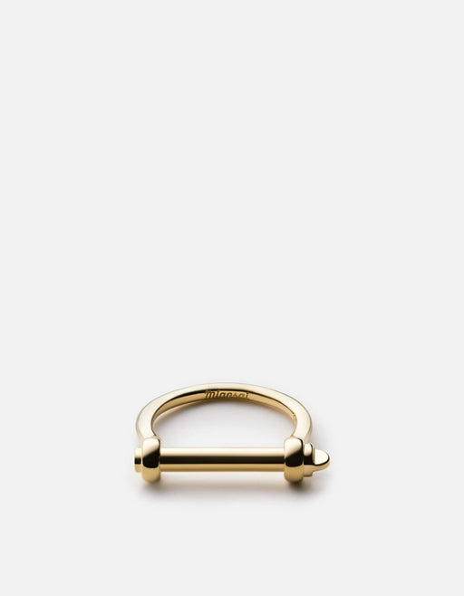 Miansai Rings Thin Screw Cuff Ring, Gold Vermeil Polished Gold Vermeil / 5