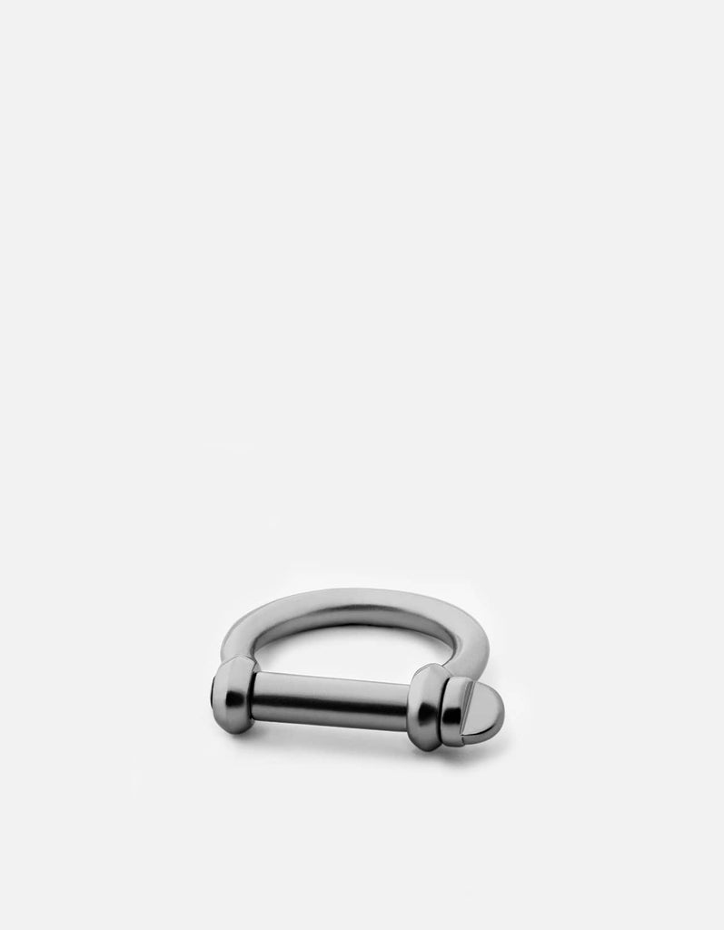 Miansai Rings Screw Cuff Ring, Matte Black Rhod Matte Black / 9