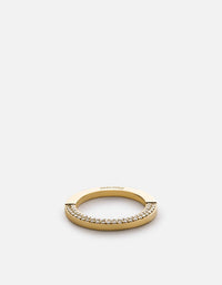 Miansai Rings Washer Ring, 14k Gold Pavé Polished Gold/Pave / 6