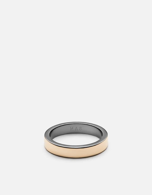 Miansai Rings Fusion Ring, Gold/Black Polished Gold/Black / 8 / Monogram: Yes