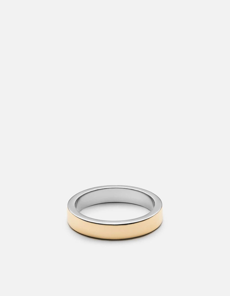 Miansai Rings Fusion Ring, Gold/Silver Polished Gold/Silver / 8 / Monogram: No