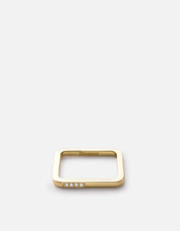 Miansai Rings Quartet Ring, 14k Gold Pavé Polished Gold/Pave / 5