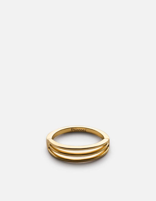 Miansai Rings Trade Ring, Gold Vermeil Polished Gold / 5