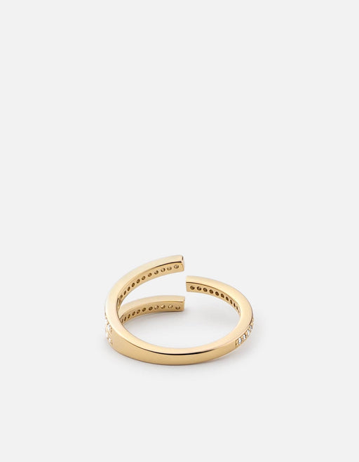 Miansai Rings Orbit Ring, Gold Vermeil/Sapphire