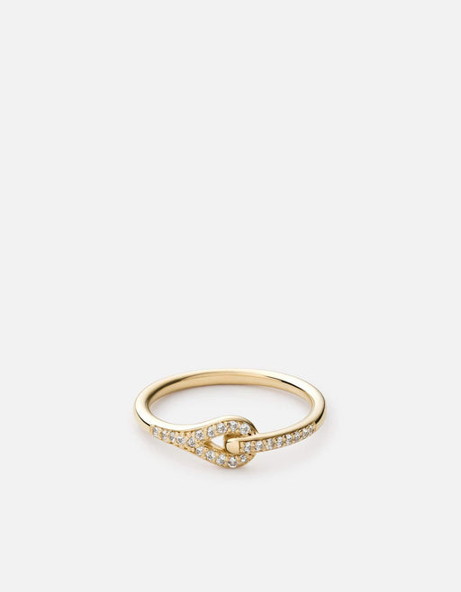Miansai Rings Neo Ring, 14k Gold Pavé Polished Gold/Pave / 7