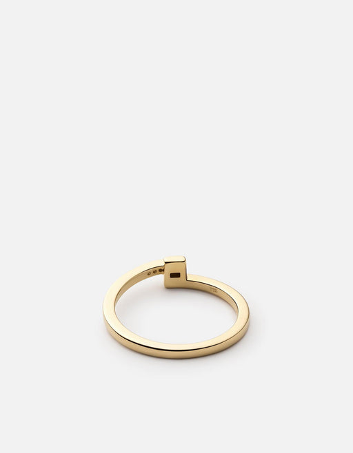 Miansai Rings Cubist Ring, Gold Vermeil/Sapphire