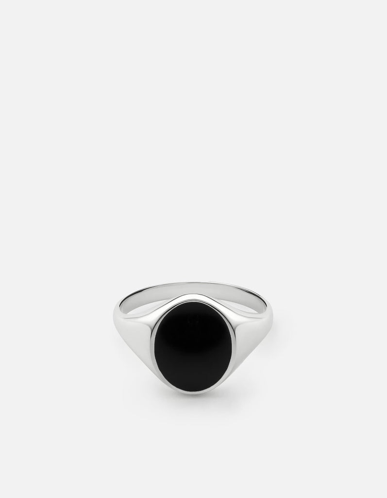 Miansai Rings Heritage Ring, Sterling Silver/Black Black / 8