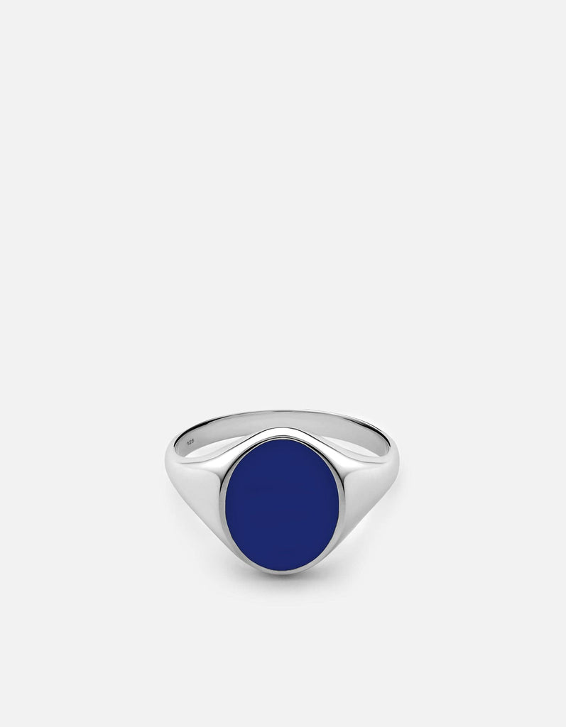 Miansai Rings Heritage Ring, Sterling Silver/Blue Blue / 8