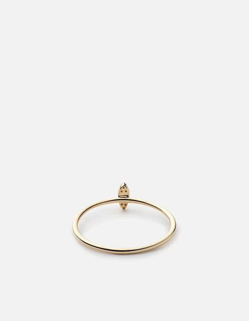 Miansai Rings Marquise Ring, 14k Gold Pavé