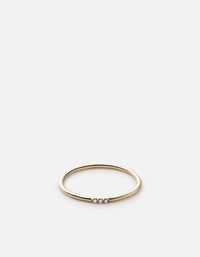Miansai Rings Trinity Ring, 14k Gold Pavé Polished Gold/Pave / 7