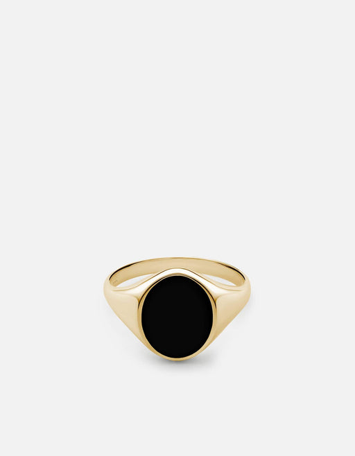 Miansai Rings Heritage Ring, Gold Vermeil/Black Black / 8