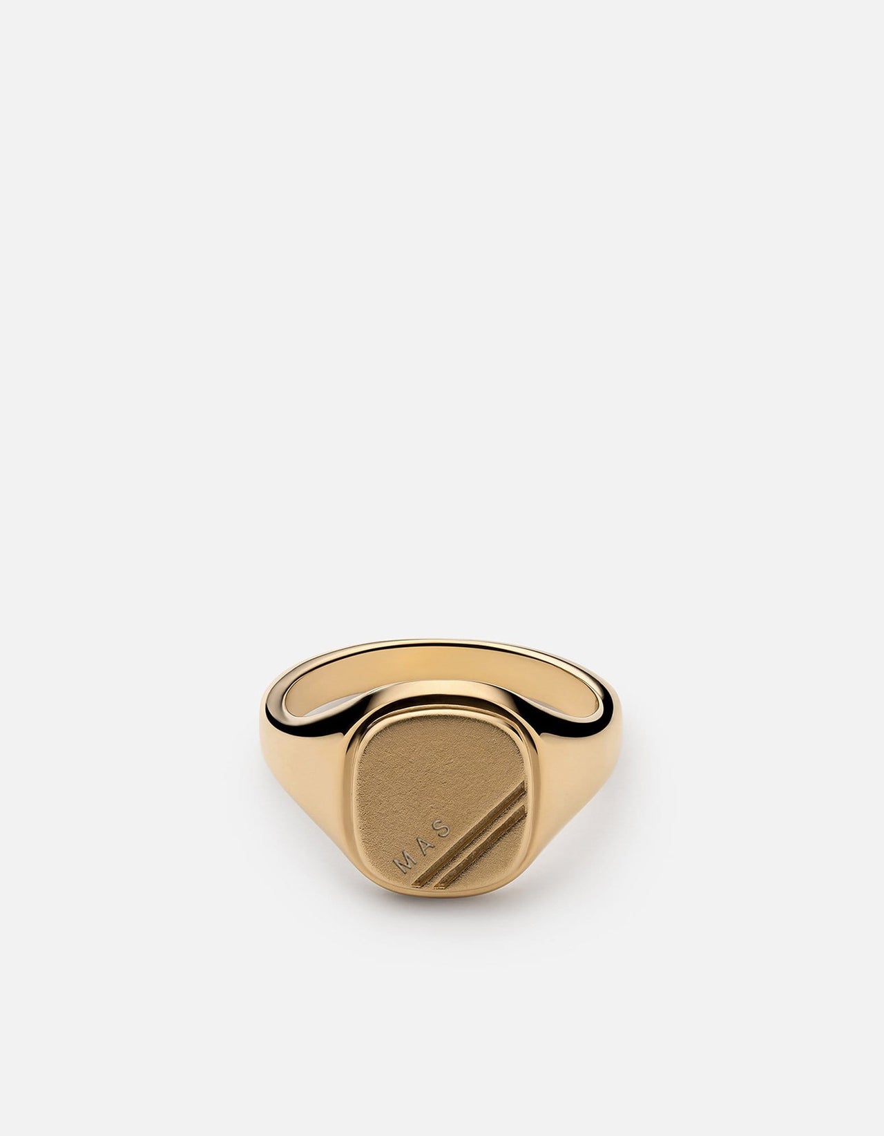 Square Step Ring, Gold Vermeil | Men's Rings | Miansai