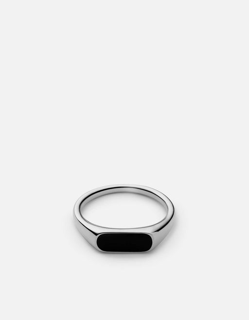 Miansai Rings Pax Ring, Sterling Silver/Black Black / 8