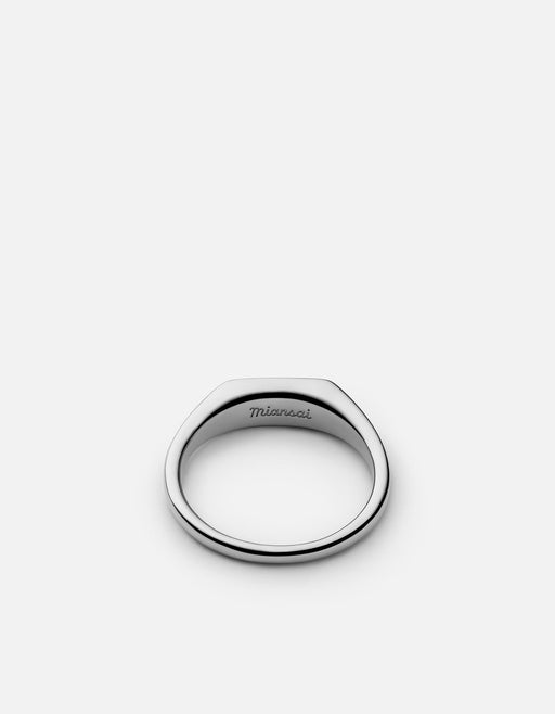 Miansai Rings Pax Ring, Sterling Silver/Black