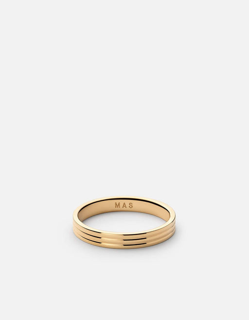 Miansai Rings Stag Ring, Gold Vermeil Polished Gold / 10 / Monogram: Yes