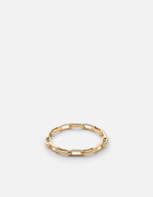 Miansai Rings Volt Link Ring, Gold Vermeil