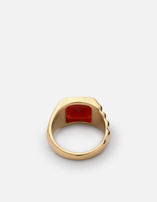 Copal Agate Ring, Gold Vermeil | Men's Rings | Miansai