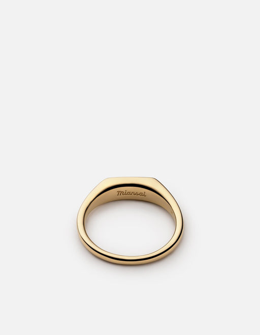 Miansai Rings Pax Ring, 14k Gold/Black
