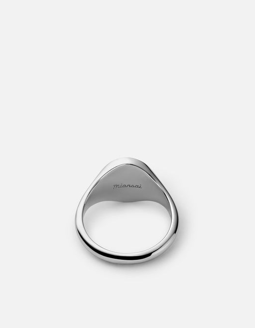 Miansai Rings Fortuna Ring, Sterling Silver/Blue