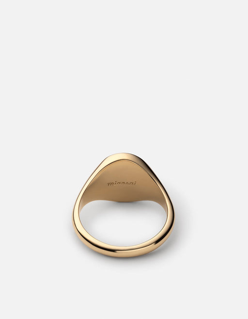 Miansai Rings Fortuna Ring, Gold Vermeil/Gray