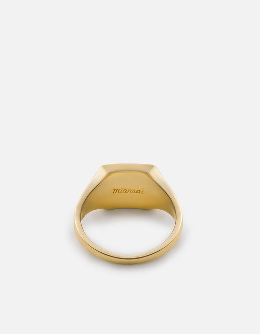 Miansai Rings Cardinal Ring, Gold Vermeil/Red
