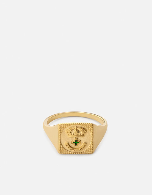Miansai Rings Lineage Ring, Gold Vermeil/Green Green / 8