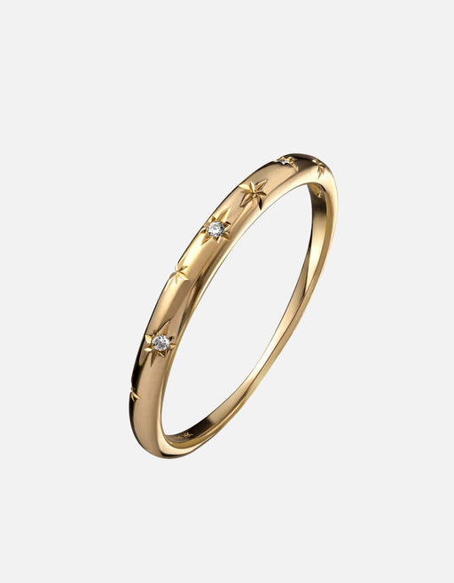 Miansai Rings Astraios Ring, 14k Gold Pavé