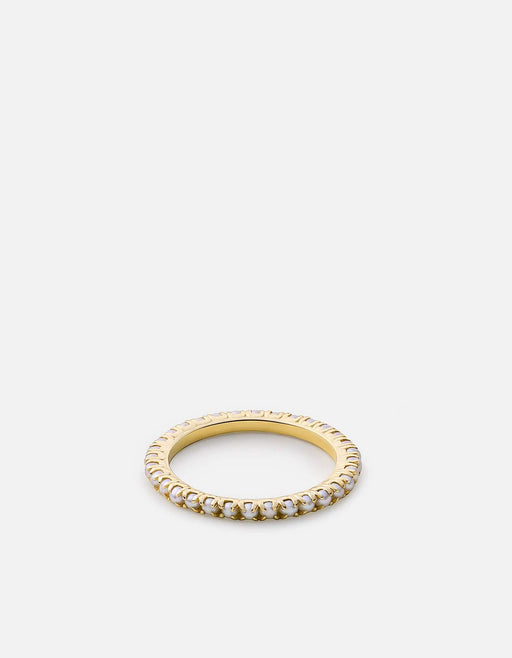 Miansai Rings Shiloh Pearl Ring, 14k Gold Polished Gold / 5