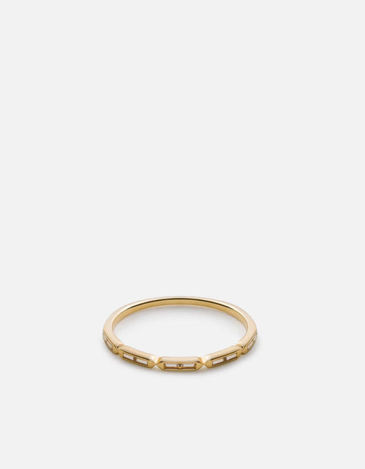 Miansai Rings Zelda Ring, 14k Gold Pavé Polished Gold w/ Pave / 5