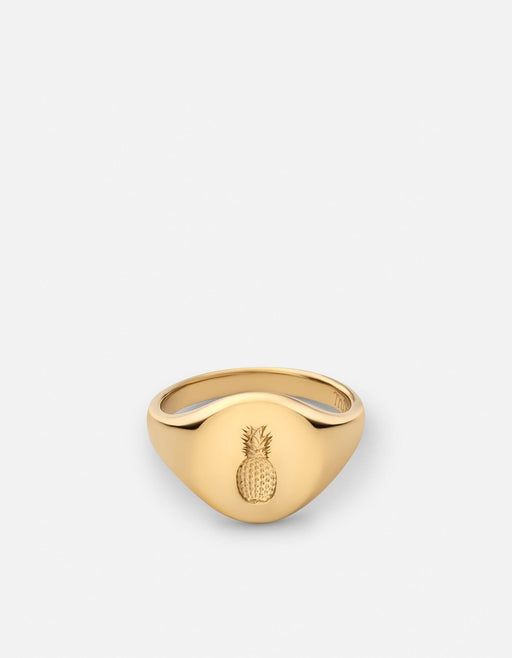 Miansai Rings Pina Ring, Gold Vermeil Polished Gold / 8