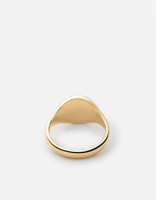 Miansai Rings Skoll Ring, Gold Vermeil/Black