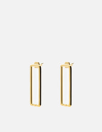 Miansai Earrings Channel Earrings, Gold Vermeil Polished Gold / Pair