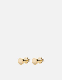 Miansai Earrings Circuit Studs, Gold Vermeil/Sapphire Polished Gold/Sapphire / Pair