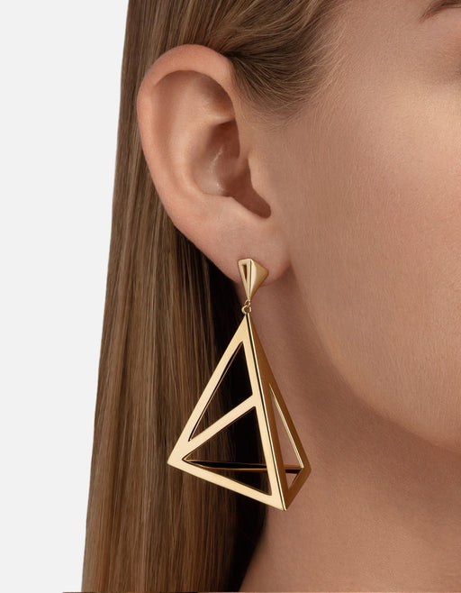 Miansai Earrings Apex Earrings, Gold Polished Gold / Pair