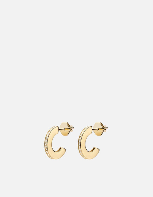 Miansai Earrings Arduin Studs, 14k Gold Pavé Polished 14k Gold/Pave / Pair