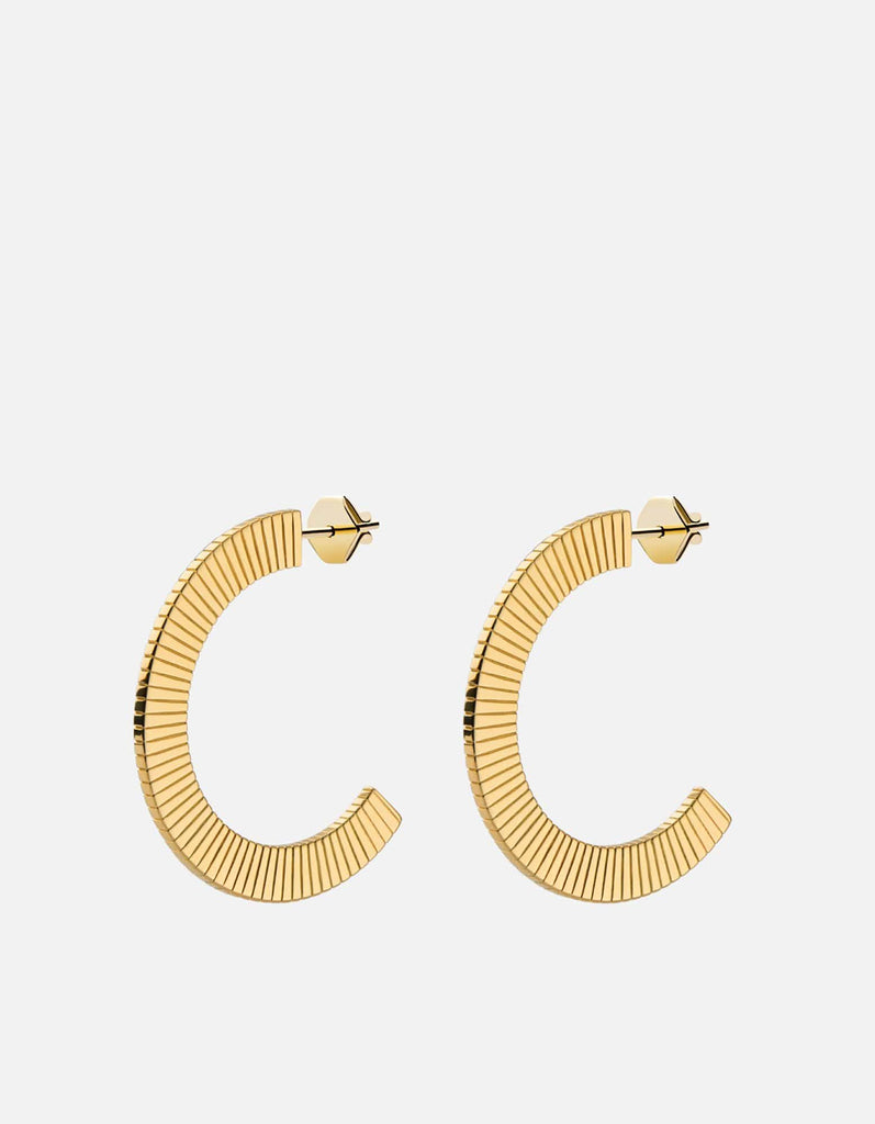 Miansai Earrings Celeste Hoops, Gold Vermeil Polished Gold / Pair