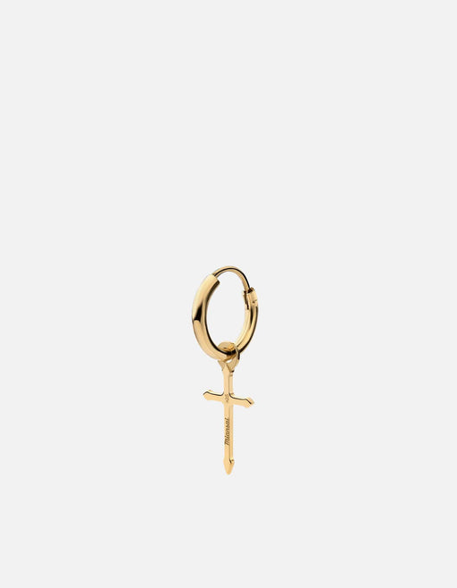 Miansai Earrings Crux Huggie Earring, Gold Vermeil Polished Gold / Single