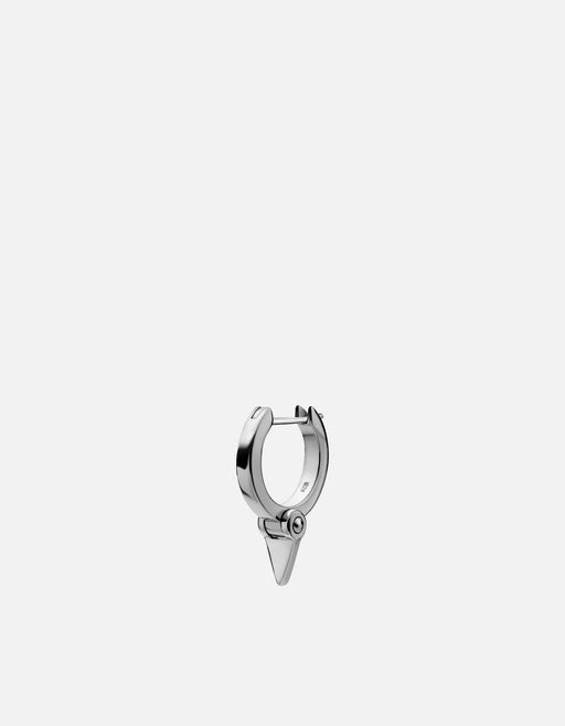 Miansai Earrings Trian Huggie Earring, Sterling Silver Polished Silver / Single