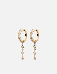 Miansai Earrings Rhea Earrings, Gold Vermeil/Sapphire Polished Gold/White Sapphire / Pair