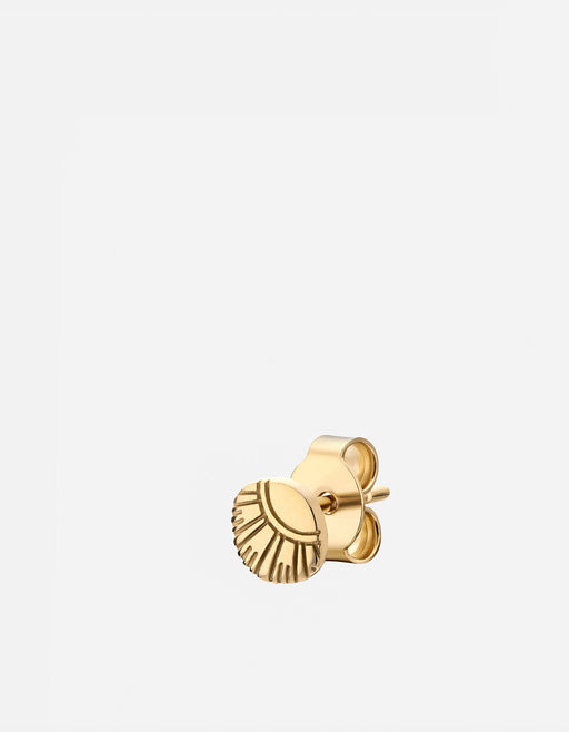 Miansai Earrings Meridian Stud Earring, Gold Vermeil Polished Gold / Single