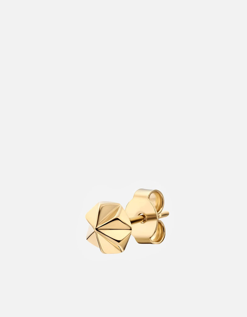 Miansai Earrings Aten Stud Earring, Gold Vermeil Polished Gold / Single