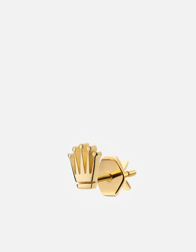 Miansai Earrings Empire Stud Earring, Gold Vermeil Polished Gold / Single