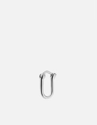 Miansai Earrings Ronan Huggie Earring, Sterling Silver Polished Silver / Single