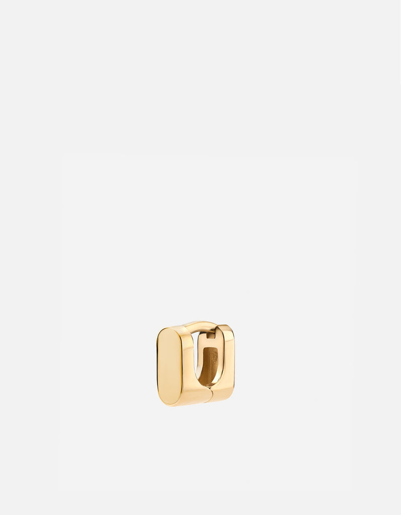 Miansai Earrings Tyson Huggie Earring, Gold Vermeil Polished Gold / Single