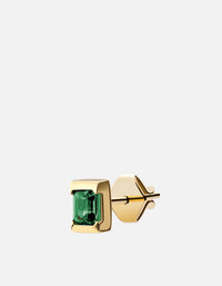 Miansai Earrings Valor Quartz Stud Earring, Gold Green/Gold Vermeil / Single