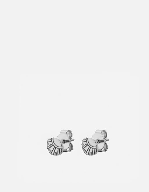 Miansai Earrings Meridian Stud Earrings, Sterling Silver Polished Silver / Pair